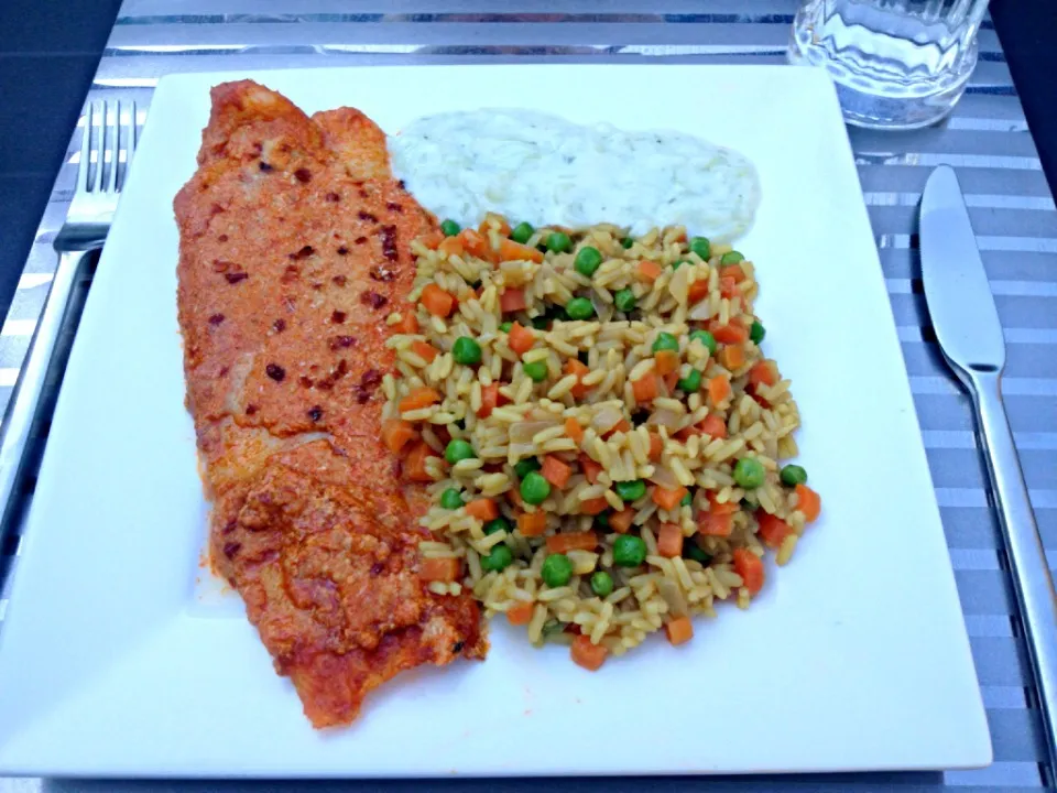 Tandoori Fish with fried rice|Richard Koolenさん