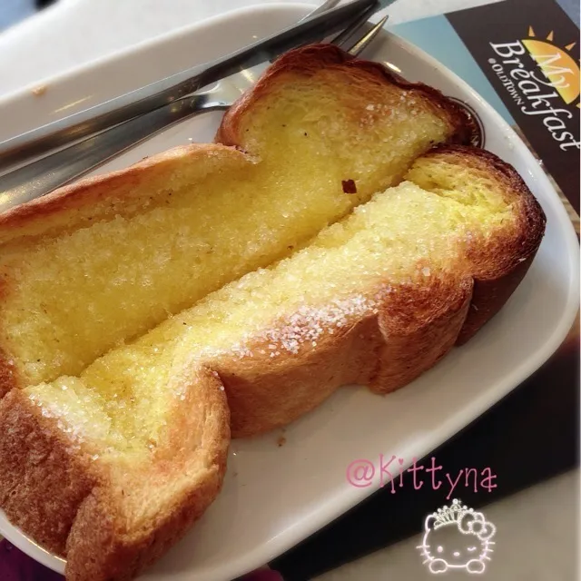 🎀Crunchy Sugar Hainan Toast (人´∀｀*)|🎀Kittyna🌸さん