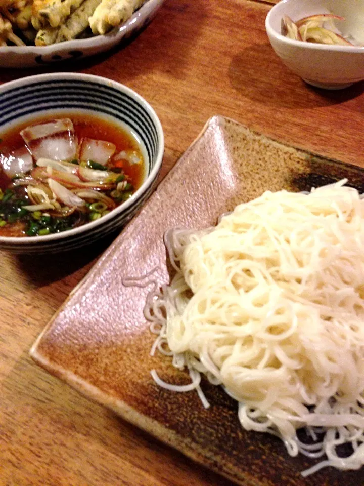 ミョウガたっぷり素麺|のんさん