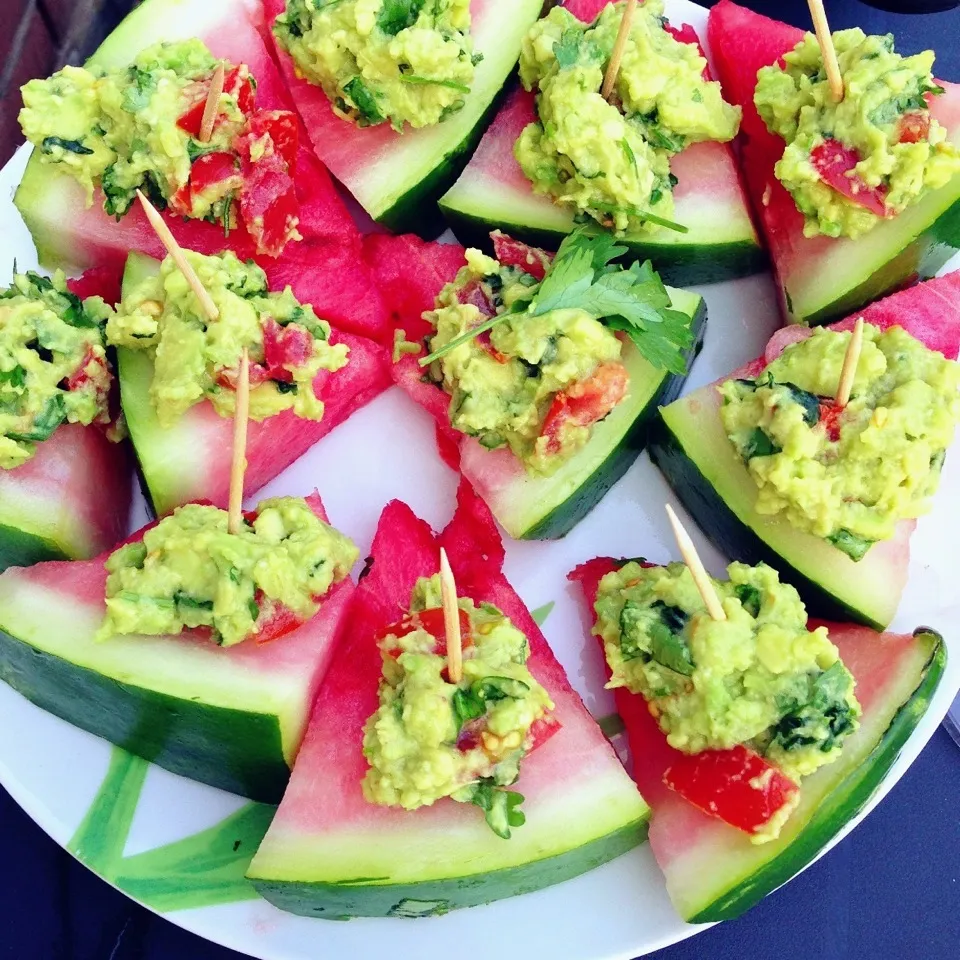 Watermelon wedges with guacamole|Rianneさん