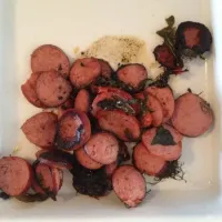 Turkey kielbasa  with sundries tomatoes, basil and dill|molly laportaさん