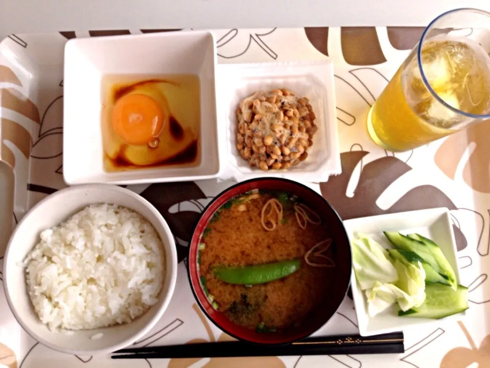 単身赴任して初めての和食朝食|単身赴任さん