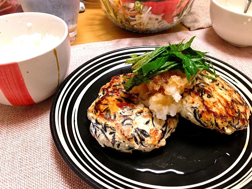 ひじきの鶏バーグ|みゆさん