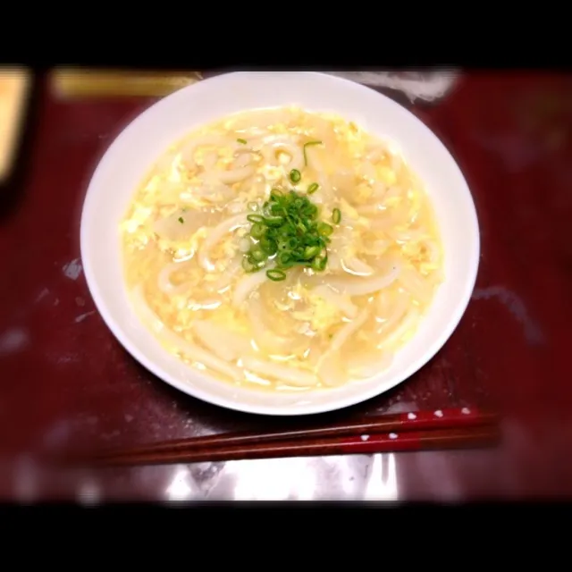 玉ねぎと卵のうどん|みーちゃんさん