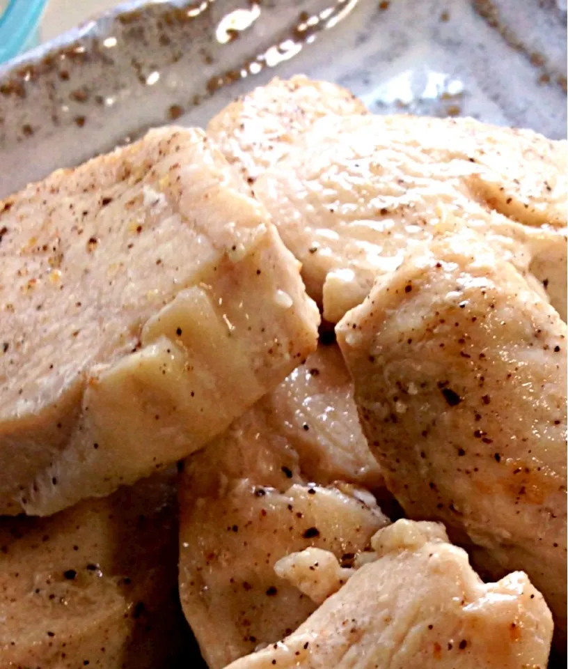 ムネ肉の黒胡椒焼き❀.(*´◡`*)❀.|かよさん