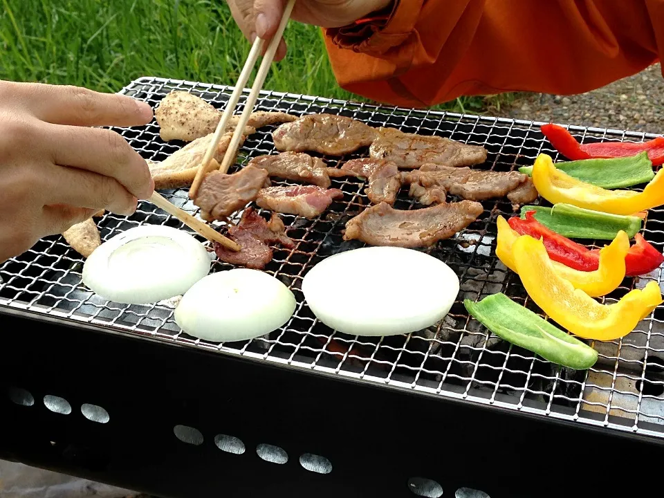 お外で焼肉(^ ^)|よっしーさん