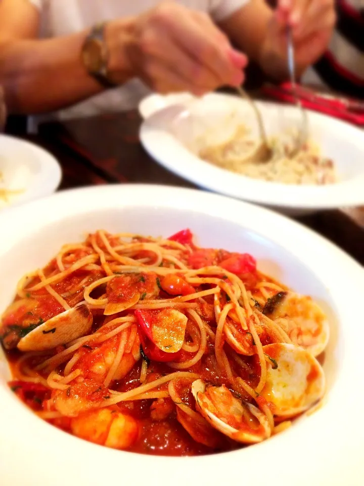 Seafood Spaghetti@Pepperoni Pizzeria|coxiella24さん