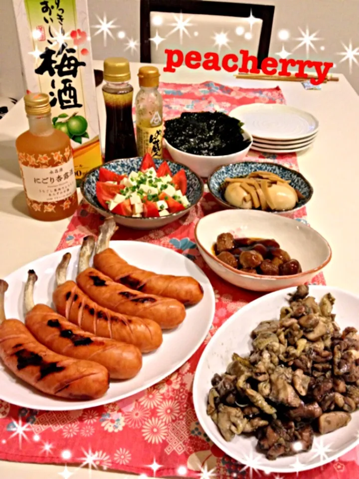 プチ居酒屋風か？ある物色々、晩ご飯o(^-^)o|☆ぴ〜ちゃん☆さん