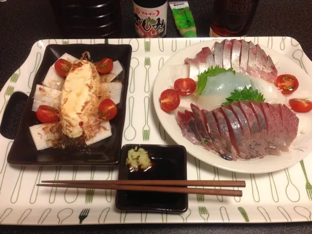 ケンちゃん豆腐、ヒラマサと真イカのお造り！(=ﾟωﾟ)ﾉ✨|サソリさん