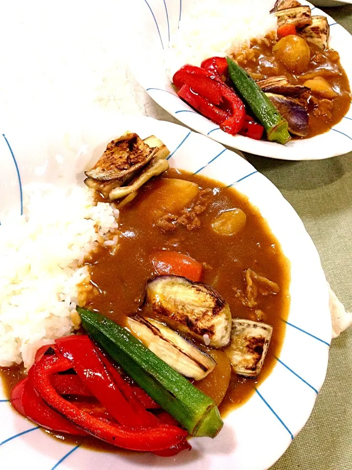 日曜日は夏野菜カレー‼|ころさん