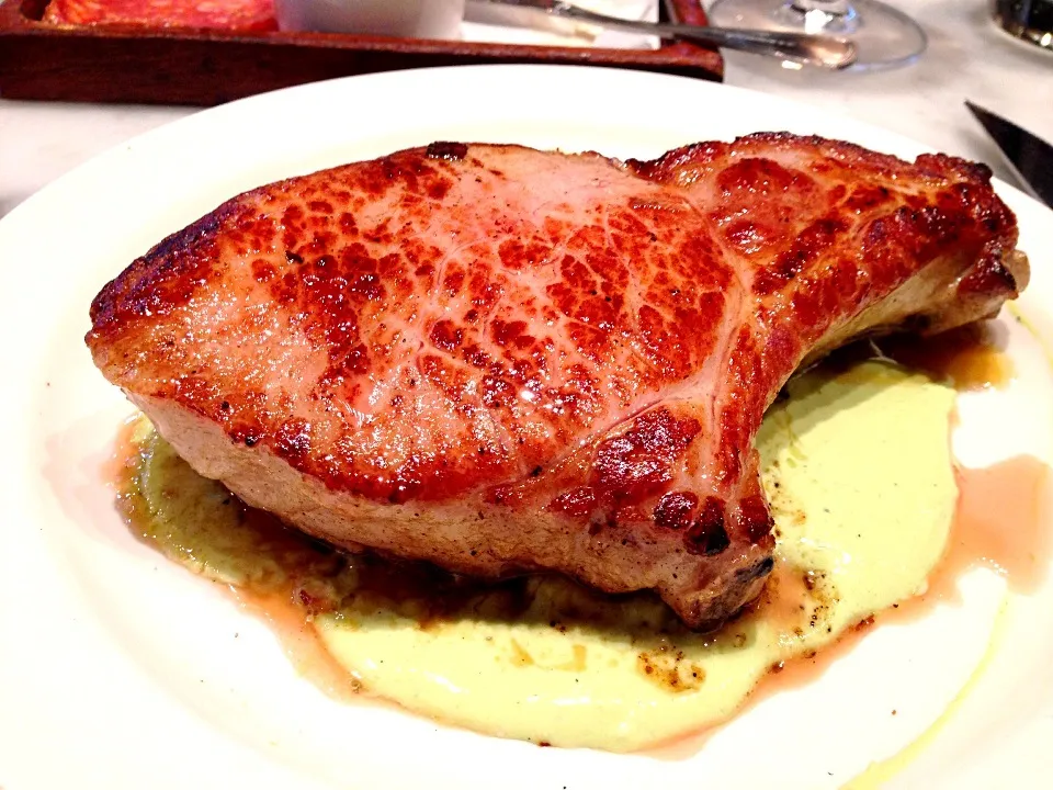 Berkshire Pork Chop with Fava Salata & Horta|Paul Feigさん