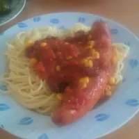 Spaghetti mit Würstchen|oxana Götzさん