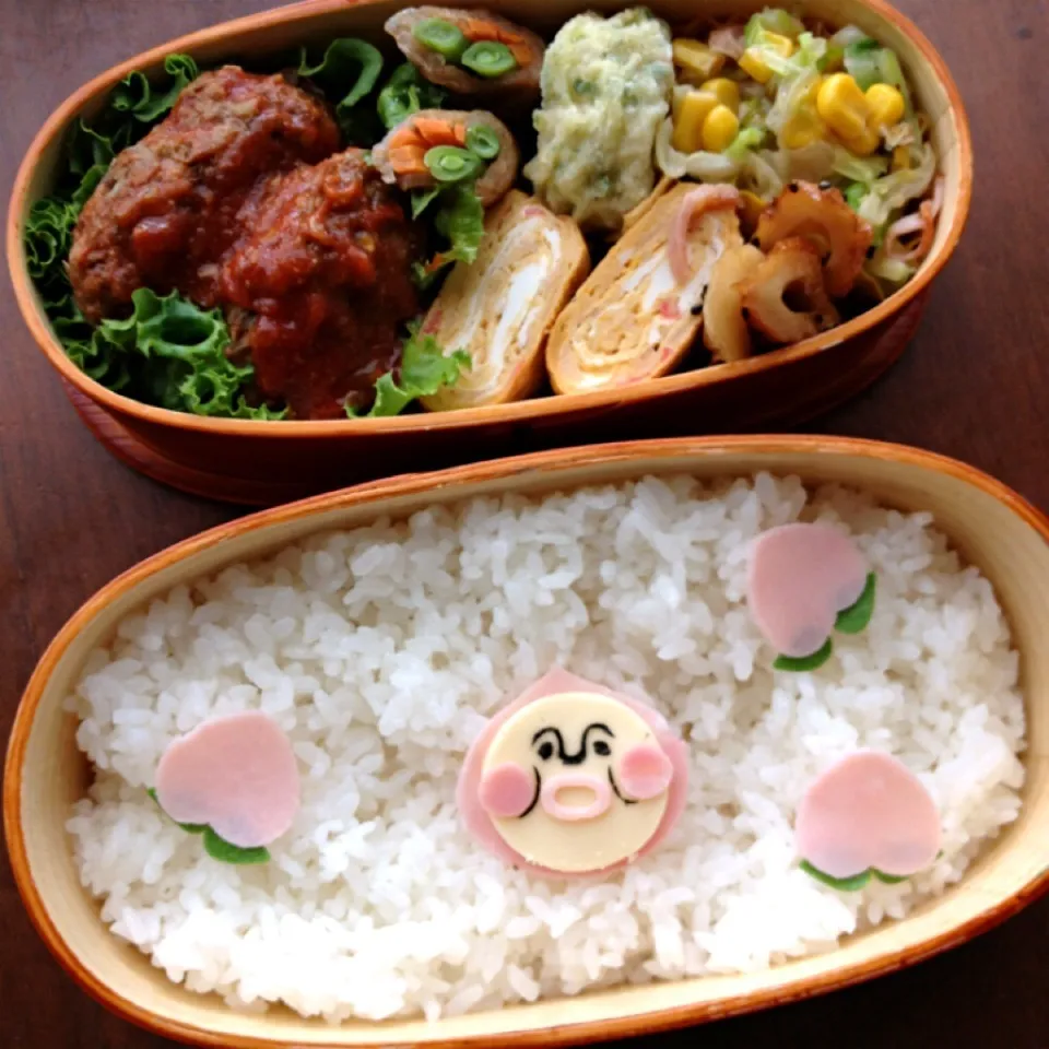 かくれももじりのお弁当|manacocoさん