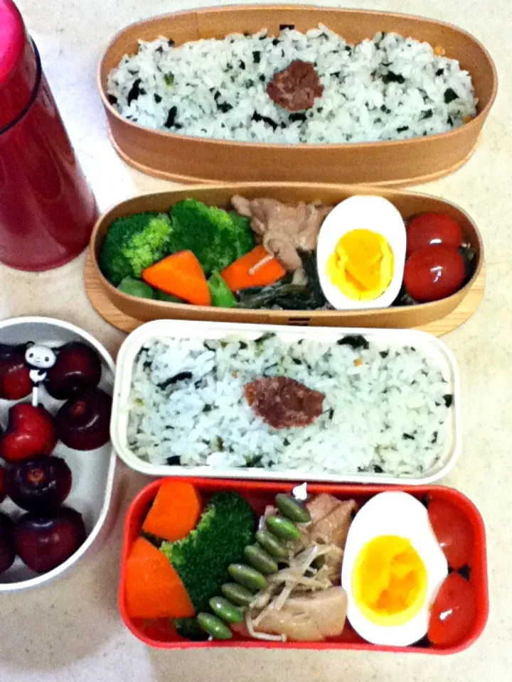 Snapdishの料理写真:今日のJK&OL弁当。Today's lunch box.|hoppycowさん