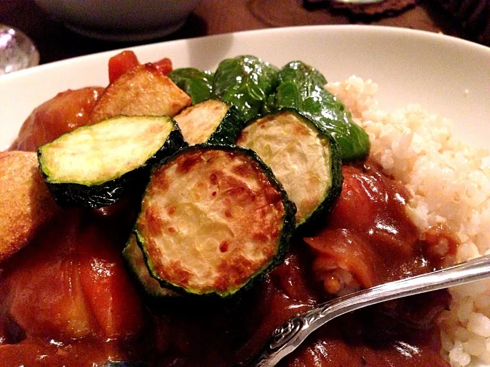 夏野菜カレー風カレー|しろぶた２号さん