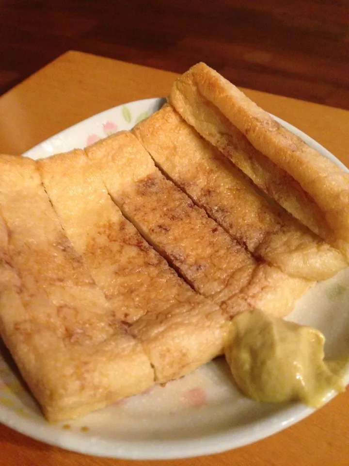 揚げ焼き 醤油とディジョンマスタードで|あきらさん