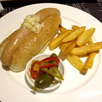 Hot dog and fries|😜🍟🍘🍚🍣💂🍝i like to eatさん