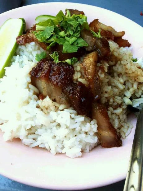 ข้าวหมูกรอบหวาน !!!|Muscleさん