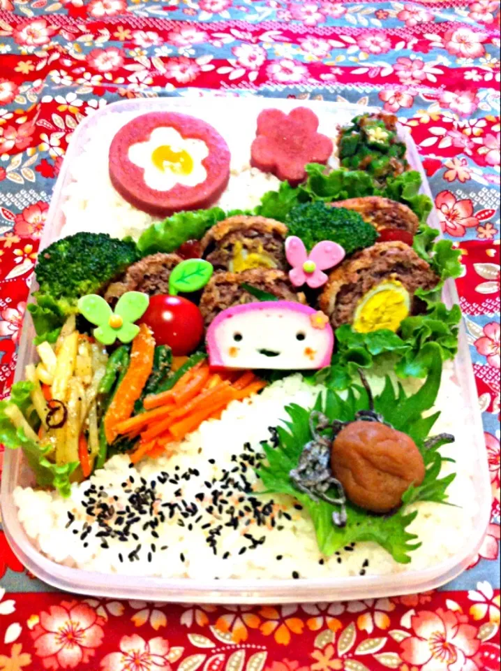 Snapdishの料理写真:今日の息子のお弁当2013/06/11|ミホさん