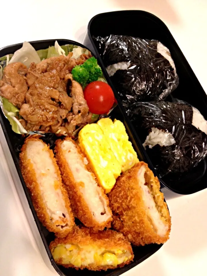 Snapdishの料理写真:フライ弁当|ヨッチャンさん