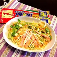 キムチとレタスの冷製パスタ|ルリコさん