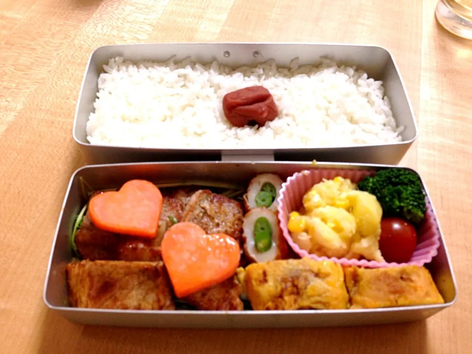 Snapdishの料理写真:豚ロースハーブ焼き弁当|かおちさん