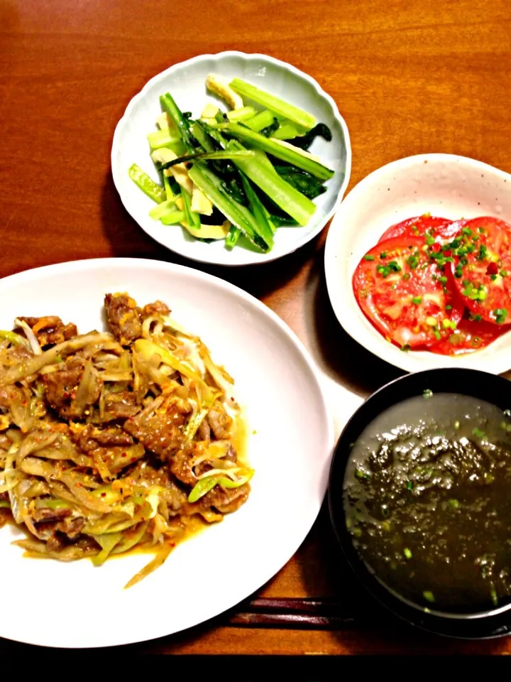 おばんざい・牛肉とささがき牛蒡の玉子とじ|リンコさん