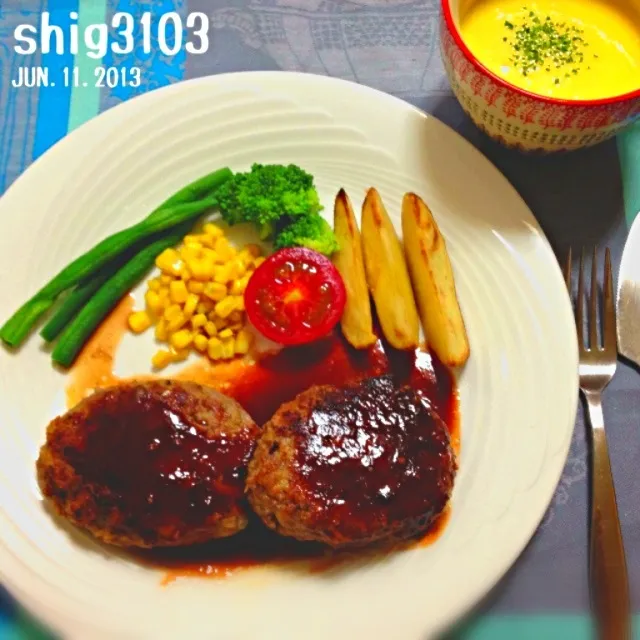 ♕Hamburger steak♕|さと⋆さん