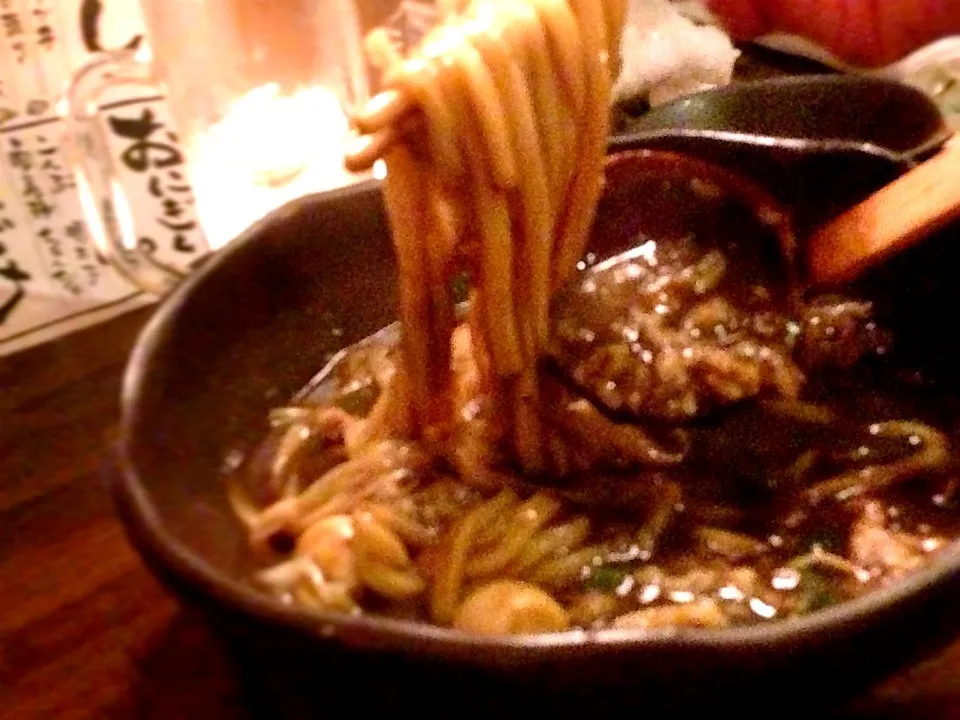 カレーうどん豊橋風♡カレーうどんの下にとろろご飯がはいってるのーうまぁぁぁ|ちっきーさん