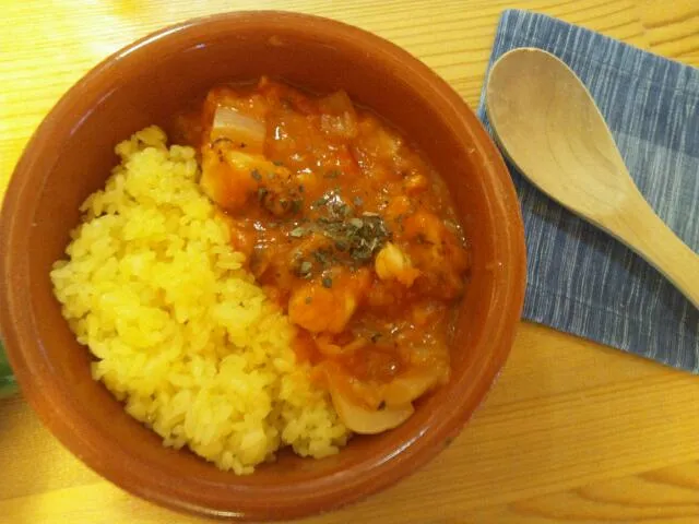 Snapdishの料理写真:チキンのトマト煮|恵利さん