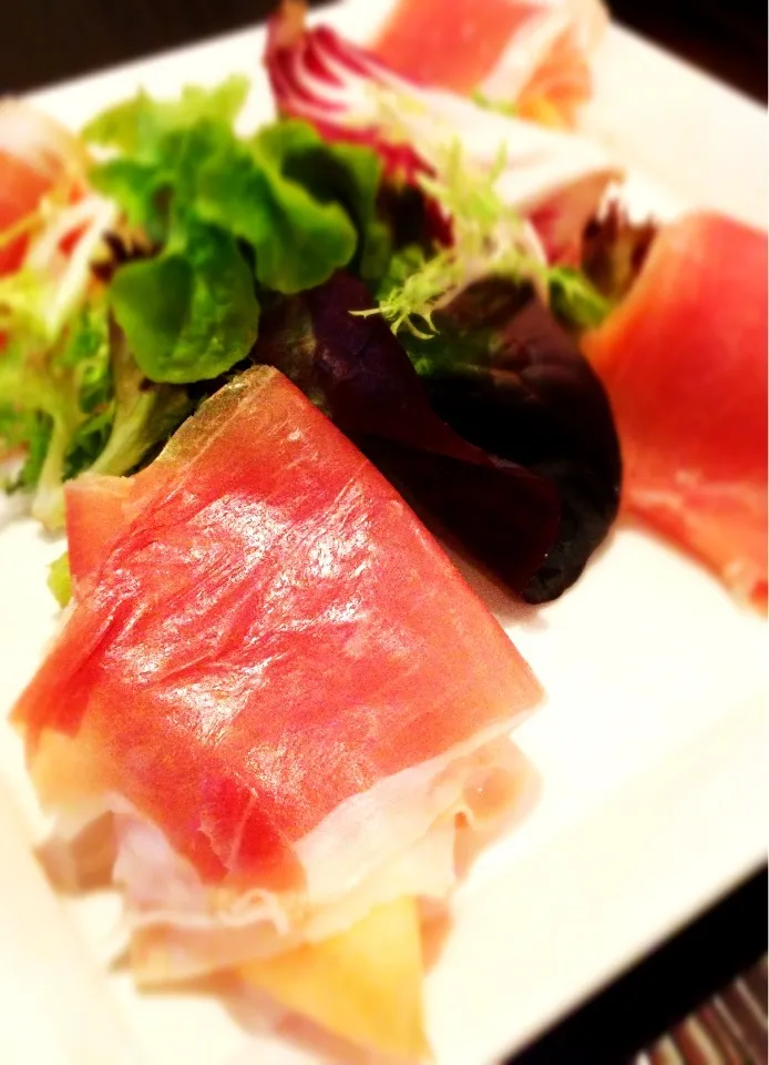 Prosciutto ham with melon@Pepperoni pizzeria|coxiella24さん