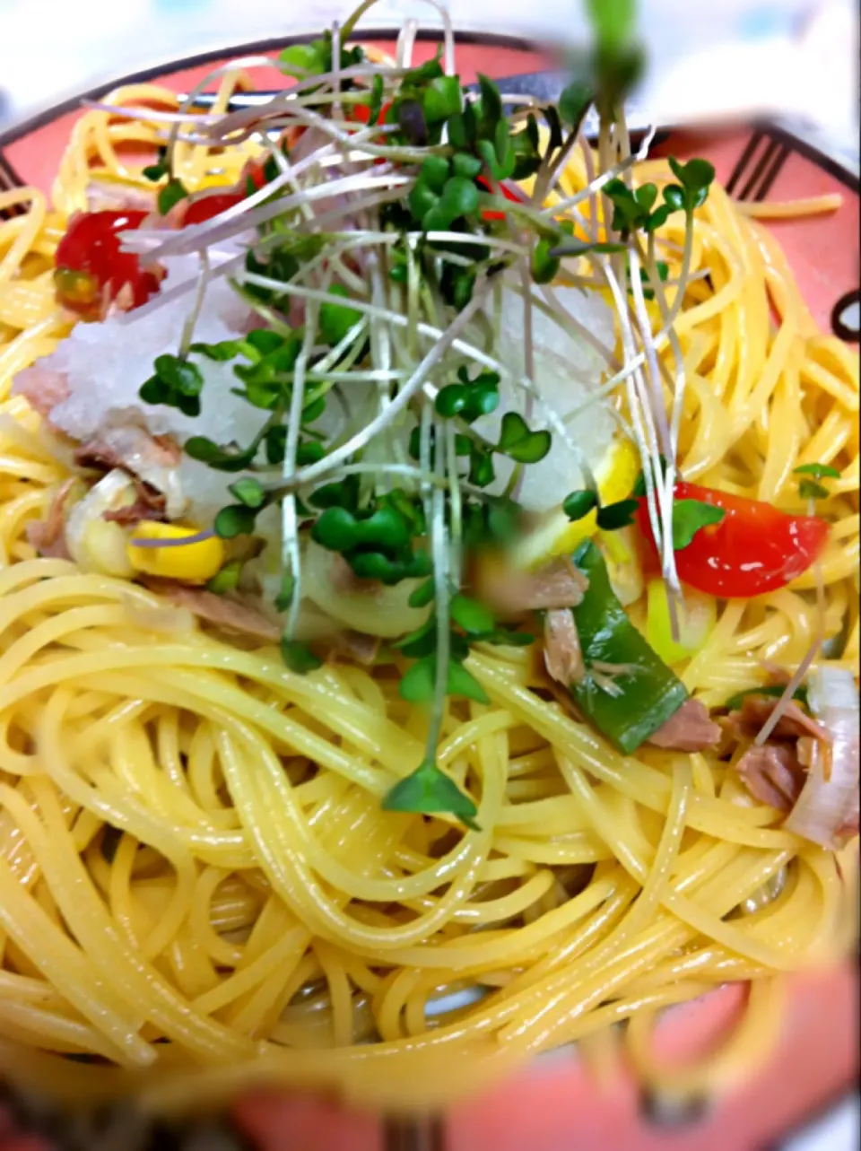 Snapdishの料理写真:ツナのさっぱりパスタ|wintさん