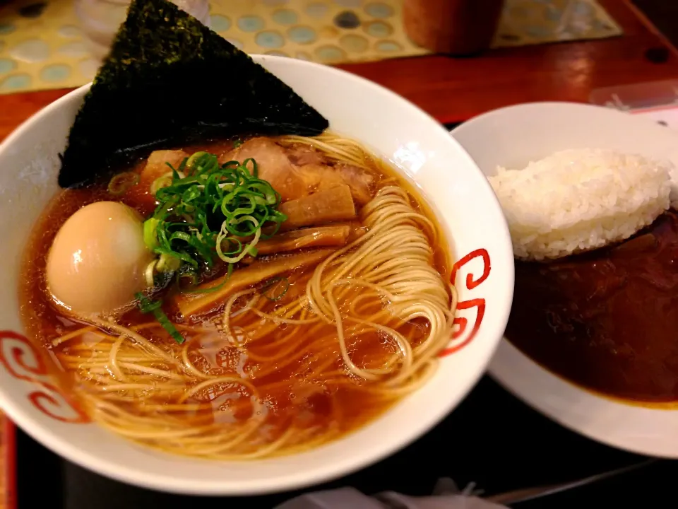 中華そば＋カレーライス(Aランチ)＠厚木・麺や食堂|らーめん好き！さん