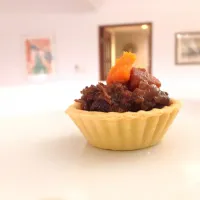 Oxtail & carrot mash tartlet