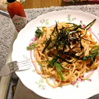 Snapdishの料理写真:クリーム明太パスタ✨|さよさん