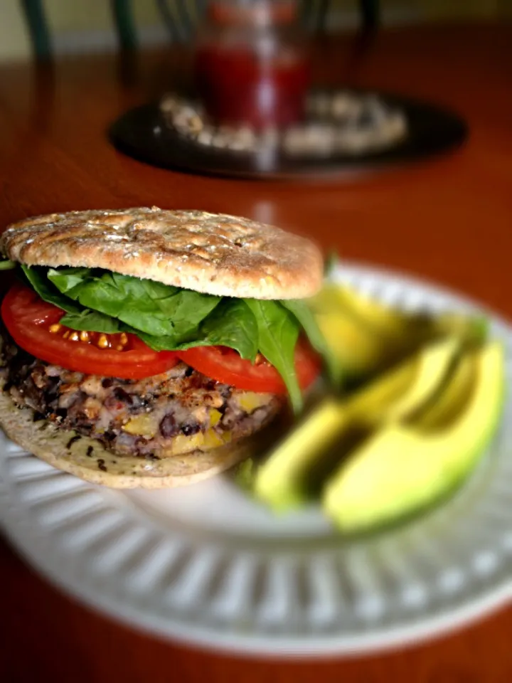 Spicy black bean 'burger'|Carrieさん