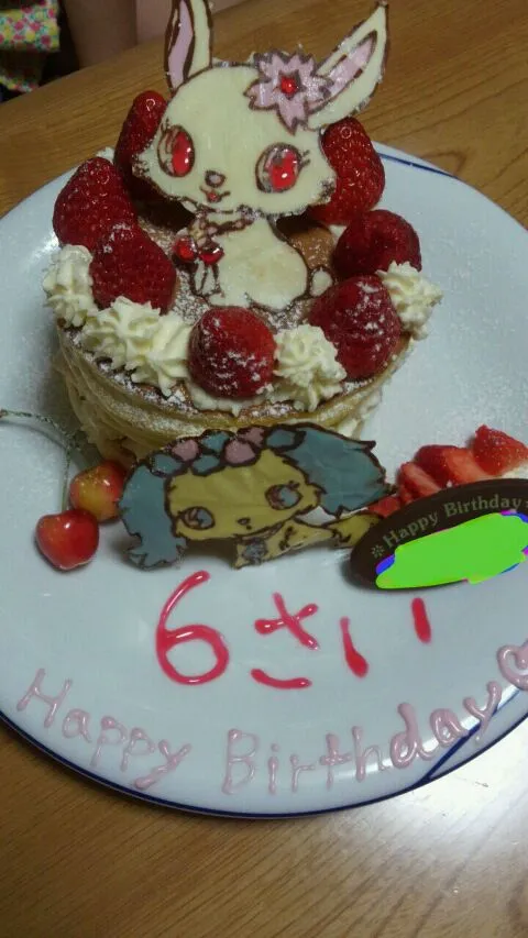 Snapdishの料理写真:娘の誕生日ケーキ|mmmさん