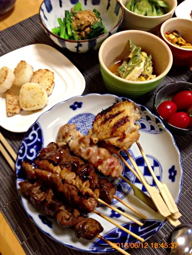 焼き鳥 の晩ご飯|ちかさん