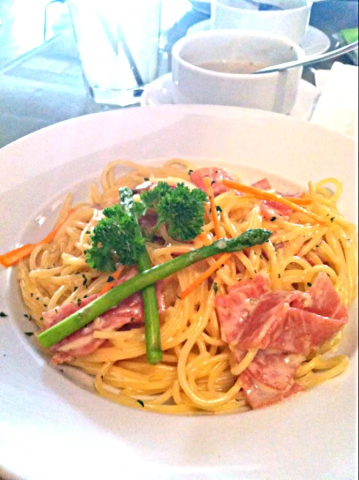 Ham cream based pasta|tiffany chendrainyさん