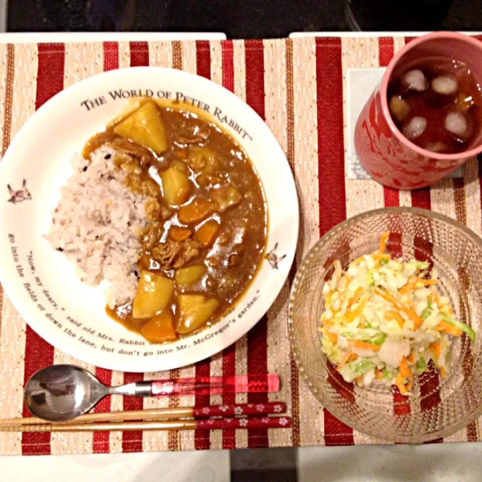 カレーライス、コールスロー|ありささん