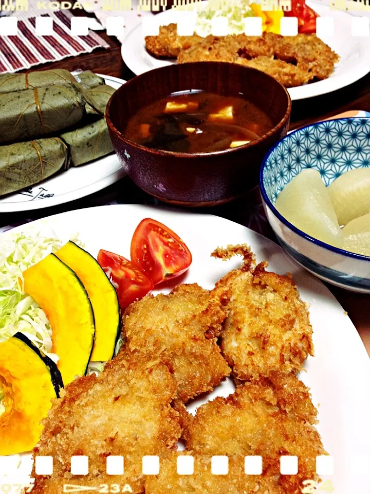 Snapdishの料理写真:チキンかちゅ🐔|えみちさん