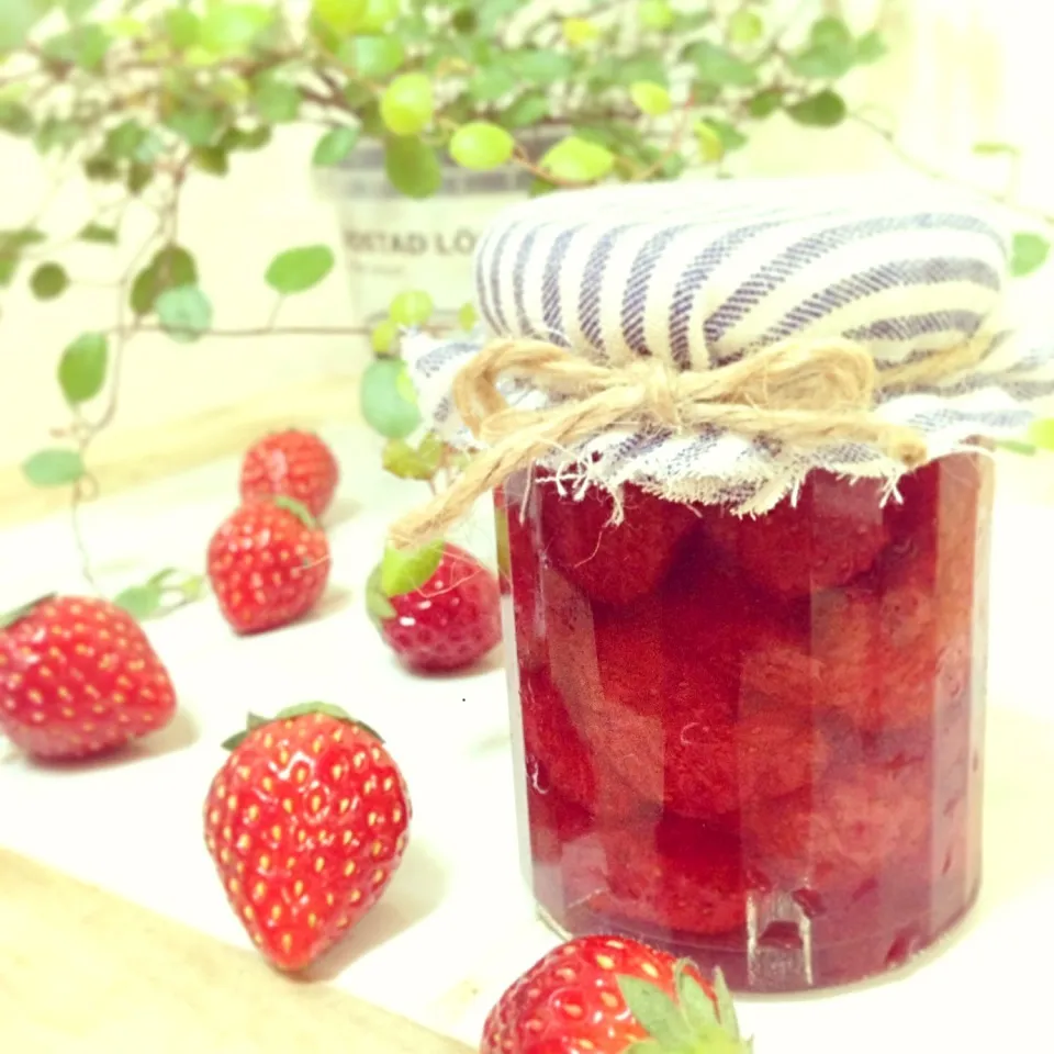 レンジで苺ジャム🍓|あいこ ⁎ˇ◡ˇ⁎さん