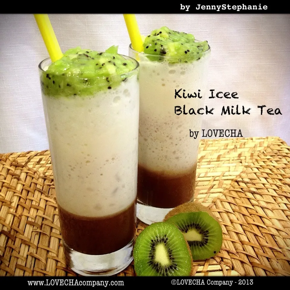 Icee series.....
We make LOVECHA's premium blend milk tea in icee and top it with fresh kiwi puree. Enjoy!

FOLLOW US for more exciting drink and food with the |LovechaCompanyさん