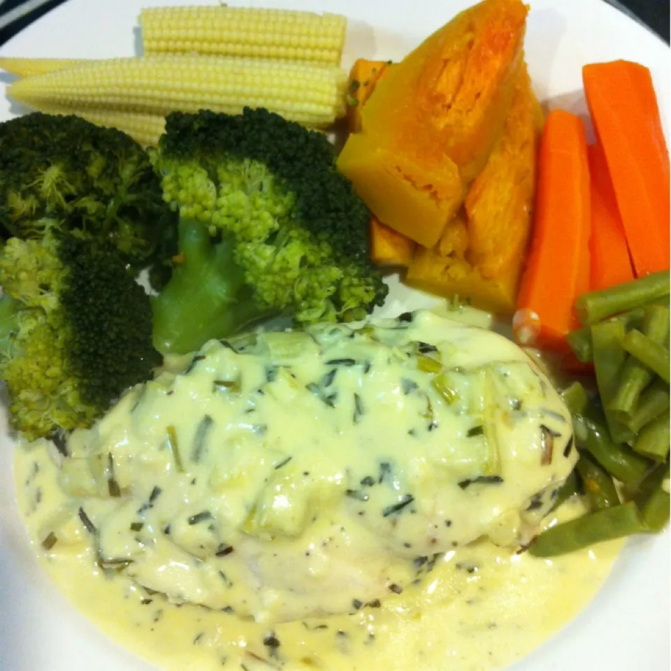 Tarragon sauce chicken|Stephanieさん