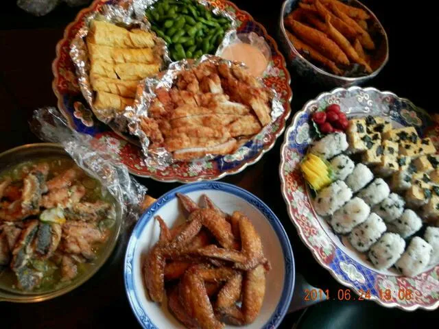 Snapdishの料理写真:打ち上げ御飯作ったよ～Part♥3|みき🍴さん