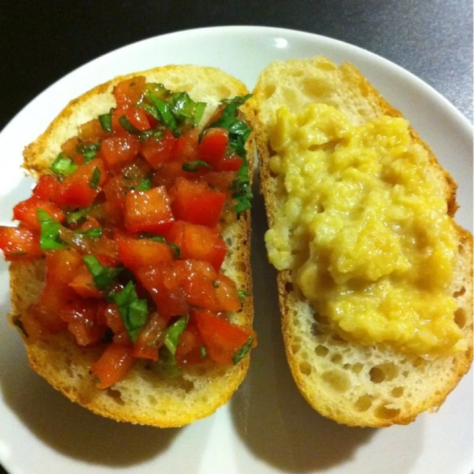 tomato & chick pea bruschetta|Stephanieさん