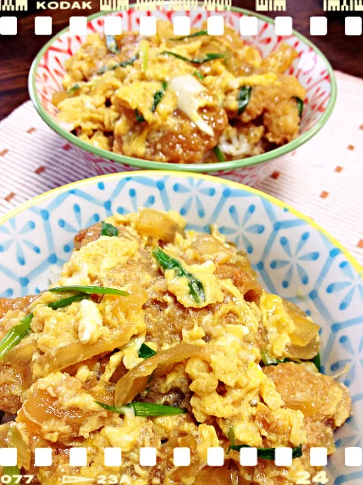 Snapdishの料理写真:チキンかつ丼🐔|えみちさん