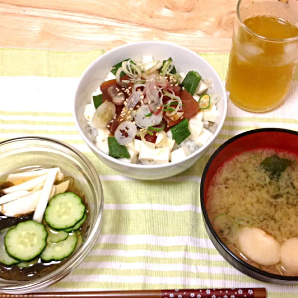 山芋漬けマグロ丼|あめりさん