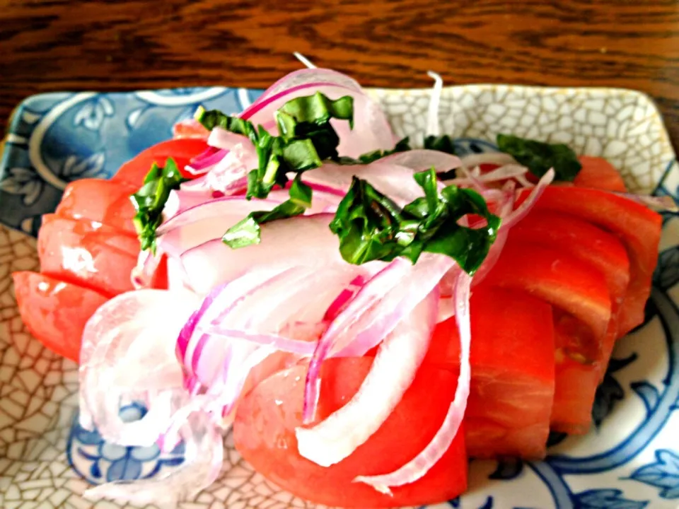 Tomato and sliced onion for hangover|do dyuさん