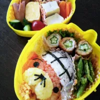 Snapdishの料理写真:らこすけ弁当|まんだいじゅんこさん